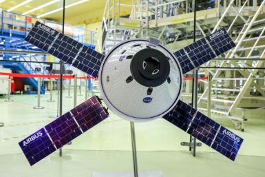 A model of a European Service Module, a vital part of NASA's spacecraft