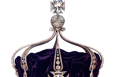 Queen's Mary's Crown with the Kohinoor diamond