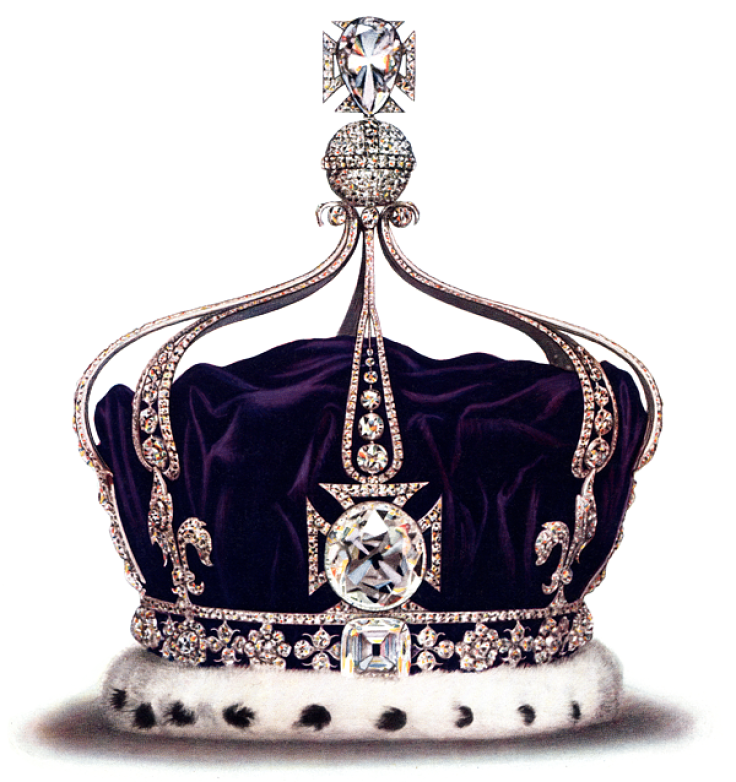 Queen's Mary's Crown with the Kohinoor diamond