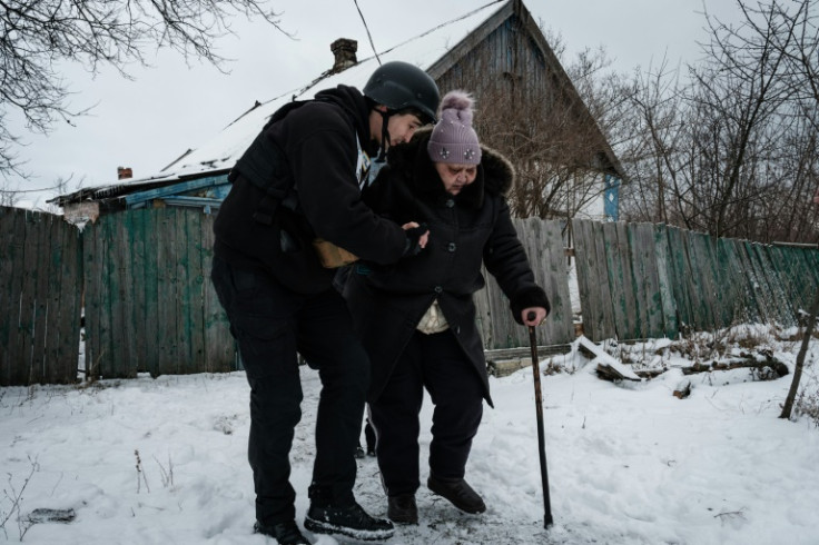 Vulnerable residents such as Lydia Ivanovna are being evacuated from Chasiv Yar