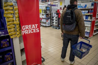 The UK Consumer Prices Index fell to 10.1 percent in January compared with a rate of 10.5 percent in December