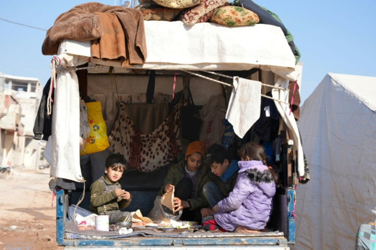 A Syrian family has sheltered inside a small truck since the deadly February 6 earthquake hit Turkey and Syria