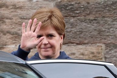 Scotland’s First Minister Nicola Sturgeon departs Bute House in Edinburgh