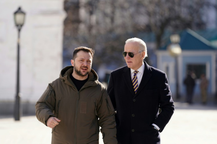 US President Joe Biden met Ukraine's Volodymyr Zelensky during a surprise visit to Kyiv a few days ahead of the war's first anniversary