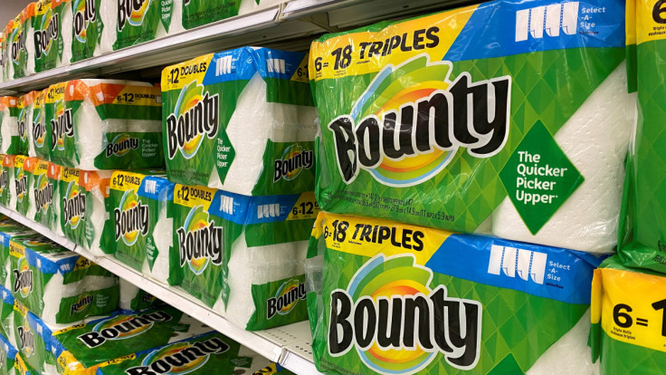 Bounty paper towels made by Procter and Gamble are shown for sale in California