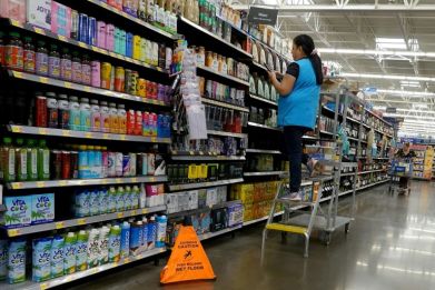 Walmart reported solid profits but offered a cautious outlook that weighed on shares