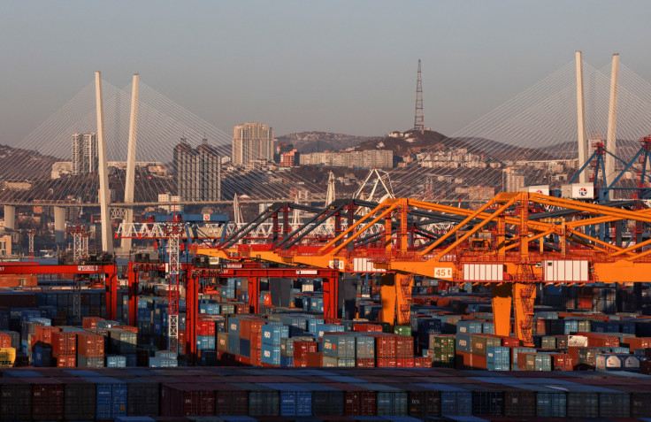 Commercial port in Vladivostok