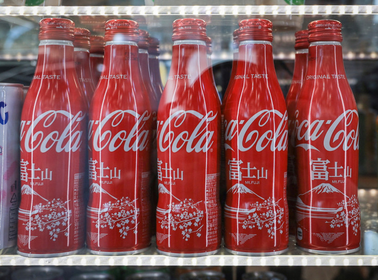 Bottles of Coca Cola imported from Japan are displayed for sale in Vladivostok