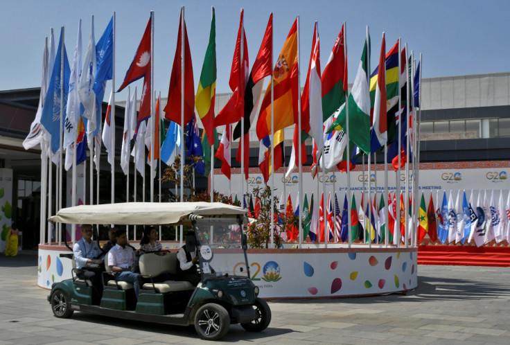 Delegates at G20 meeting