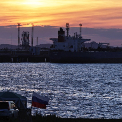 A view shows oil terminal Kozmino near Nakhodka