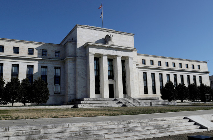 Federal Reserve Board building is pictured in Washington