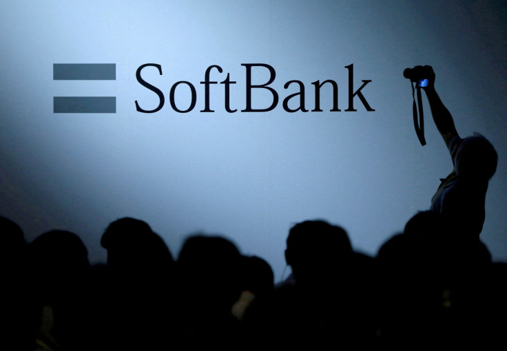 The logo of SoftBank Group Corp is displayed at SoftBank World 2017 conference in Tokyo