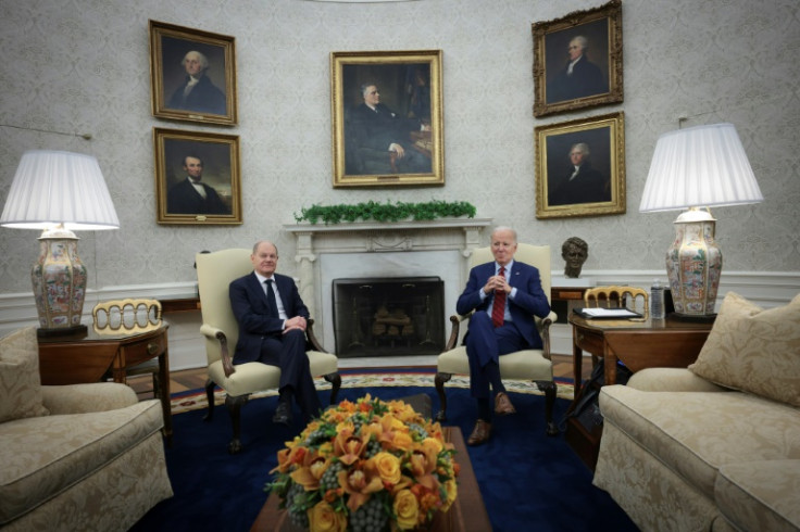 US President Joe Biden President Joe Biden on Friday hosted German Chancellor Olaf Scholz in a show of unity against Russia