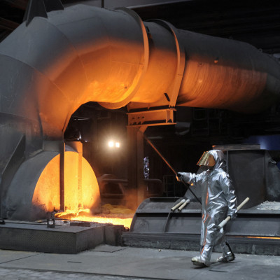 ThyssenKrupp steel factory in Duisburg, Germany