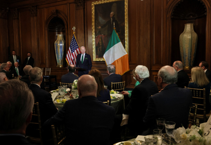 U.S. President Joe Biden attends annual Friends of Ireland St. Patrick's Day lunch at the U.S. Capitol in Washington