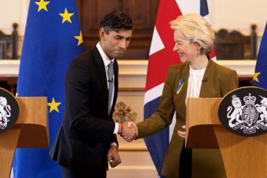 Sunak proclaimed a 'new chapter' in post-Brexit relations with the EU after securing the Windsor deal with EU chief Ursula von der Leyen