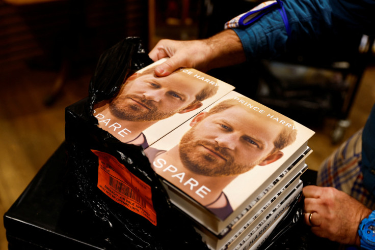 Britain's Prince Harry's autobiography 'Spare' displayed at Waterstones bookstore, in London
