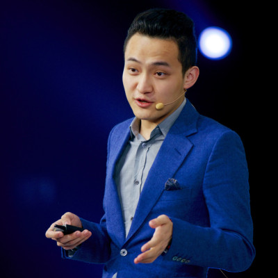 Chinese cryptocurrency entrepreneur Justin Sun speaks at a financial forum in Beijing