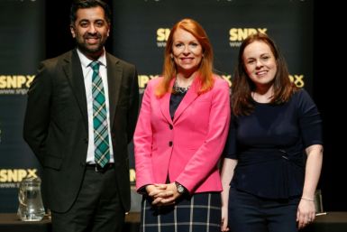 Humza Yousaf (L), Ash Regan (C) and Kate Forbes (R) are in the running to become the next SNP leader and Scottish first minister