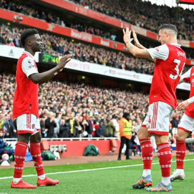 Arsenal are in pole position in the title race