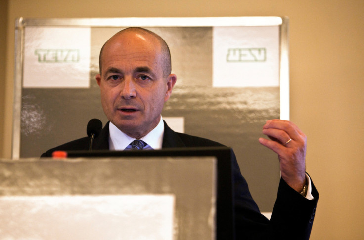 Teva Pharmaceutical Industries' new CEO Jeremy Levin speaks during a news conference in Tel Aviv