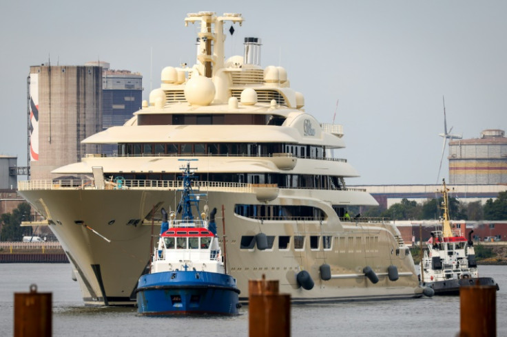 The 156-meter super-yacht Dilbar owned by Russian oligarch Alisher Usmanov was reportedly seized by German authorities last year