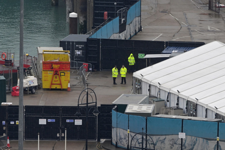 Migrant processing centre at the Port of Dover