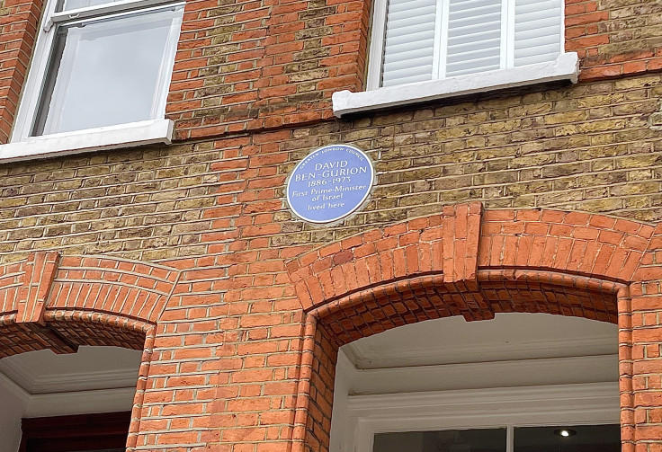 david ben-gurion blue plaque