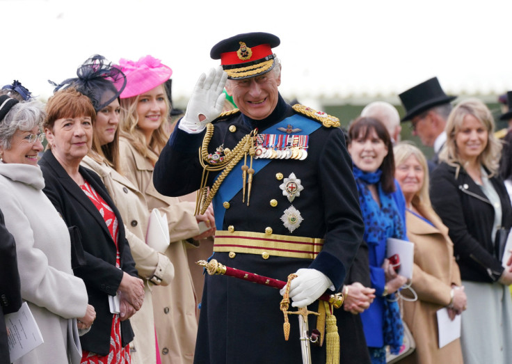 Royal presentation of new standards and colours at Buckingham Palace in London