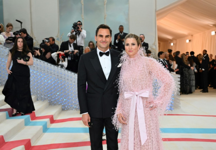 Retired tennis legend Roger Federer, seen with his wife Mirka, is one of the co-chairs of the Met Gala