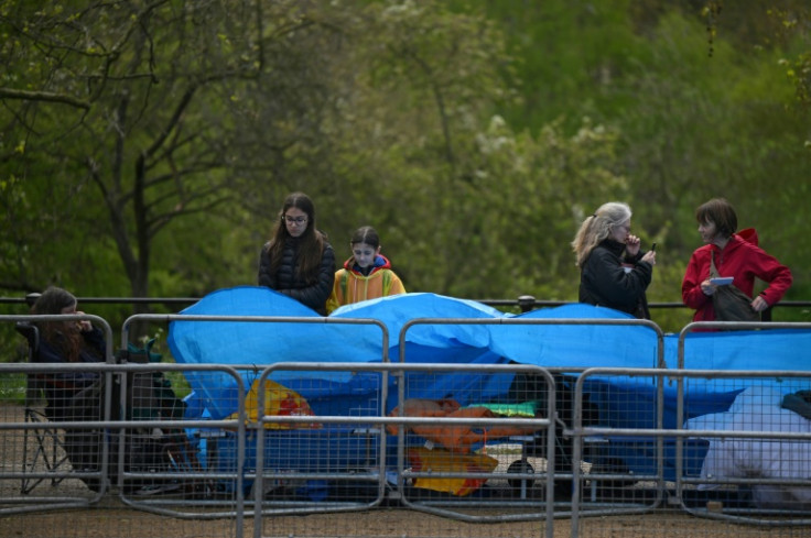 Royal superfans began setting up their positions last week for Saturday's Coronation of King Charles III