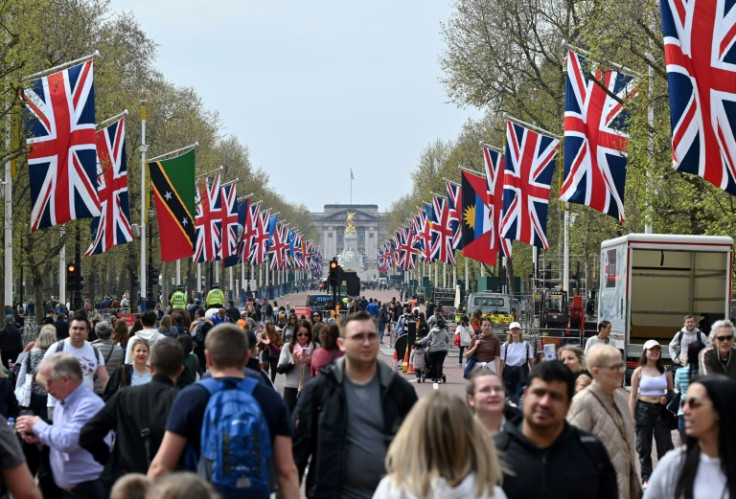 The Mall leading to Buckingham Palace has been closed off as part of the preparations