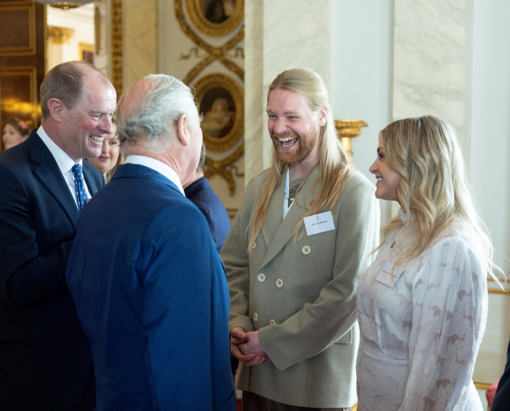 Britain's King Charles III hosts the winners of the Prince's Trust Awards at Buckingham Palace