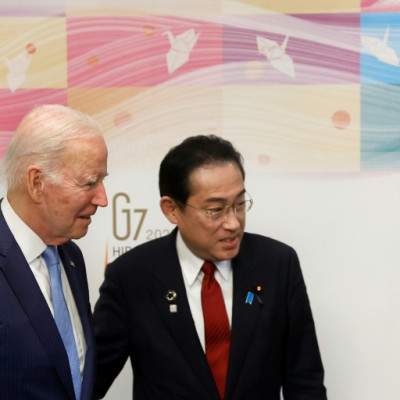 US President Joe Biden, shown here with Japan's Prime Minister Fumio Kishida in Hiroshima ahead of the G7 Leaders' Summit, has leaned heavily on sanctions as a tool to hobble Russia's invasion of Ukraine