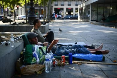 Homelessness remains a problem in the City of Light