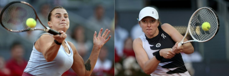 Aryna Sabalenka (L) a battu Iga Swiatek (R) lors de la finale de l'Open de Madrid plus tôt ce mois-ci