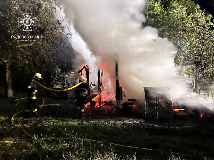 Aftermath of Russian strikes in Lviv region