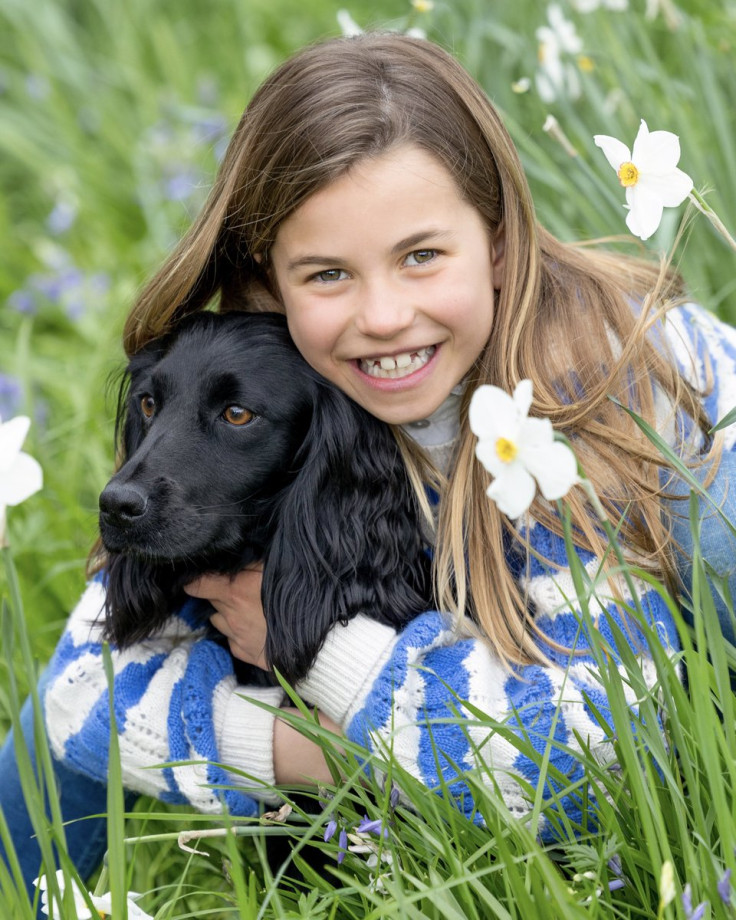 Princess Charlotte and her pet dog Orla