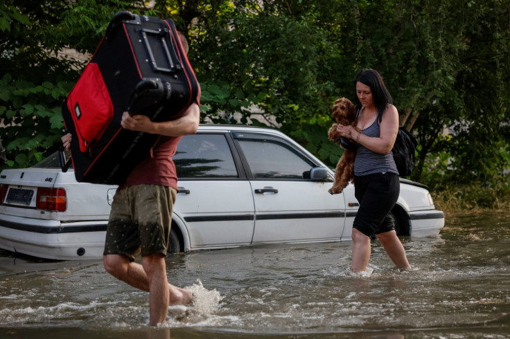 Flooding in Kherson after the Nova Kakhovka dam breached