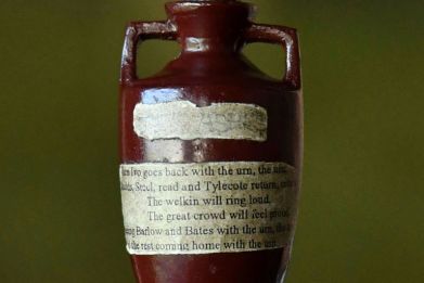 The Ashes urn, which is kept at Lord's