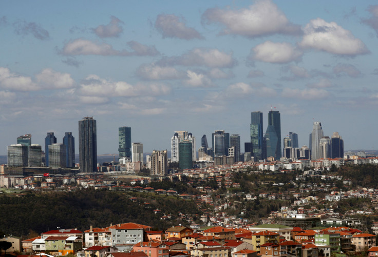 A view of skyscrapers 