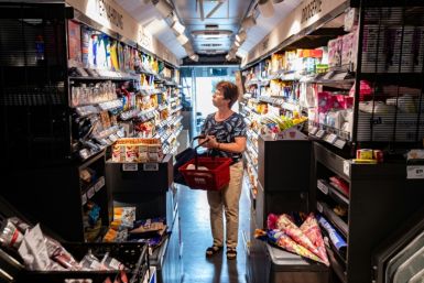Bus filled with different products