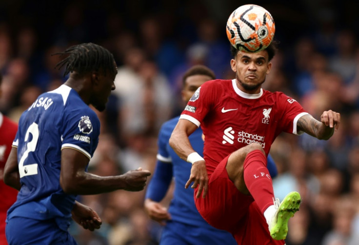 Axel Disasi (left) and Luis Diaz (right) scored in Chelsea's clash with Liverpool