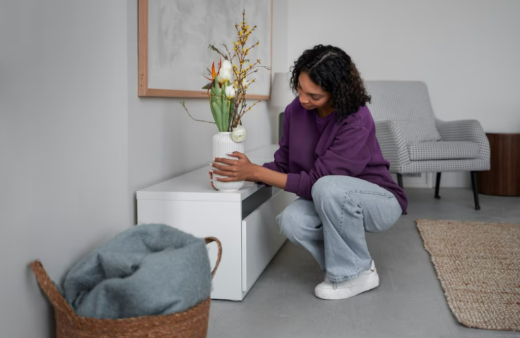 Girl by Vase