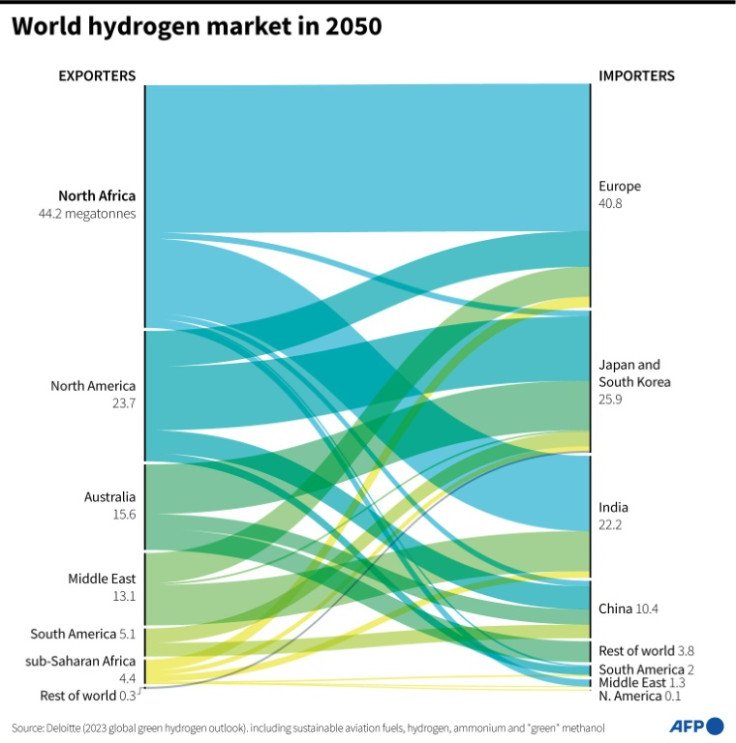 The world hydrogen market in 2050