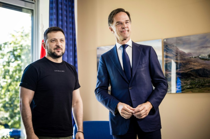 Zelensky's visit to the Netherlands came after the United States approved the transfer to Ukraine of Dutch and Danish US-made F-16 fighter jets