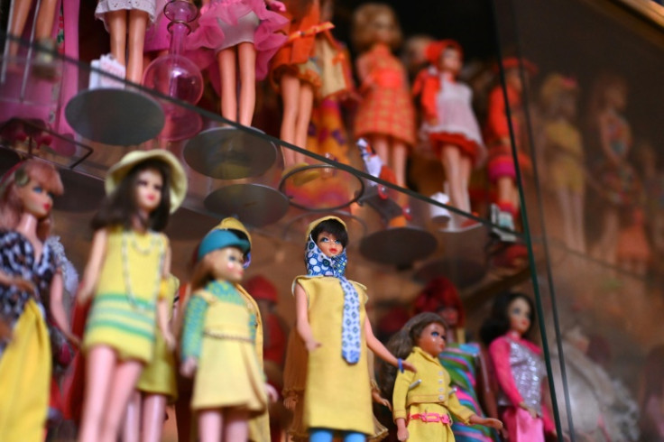 Some of the 18,000 Barbie dolls owned by German collector Bettina Dorfmann of Duesseldorf, seen on July 25, 2023