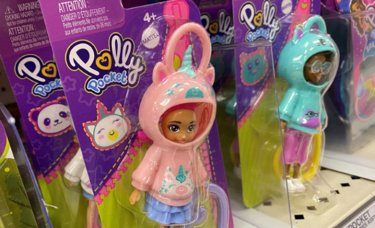 Polly Pocket toys like these seen in a Los Angeles department store on August 17, 2023 are among several nostalgic products making a comeback