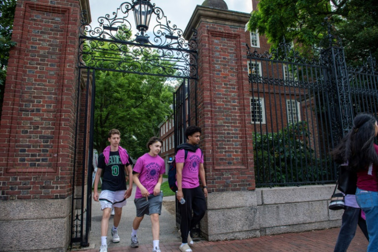 Students seen leaving the college 