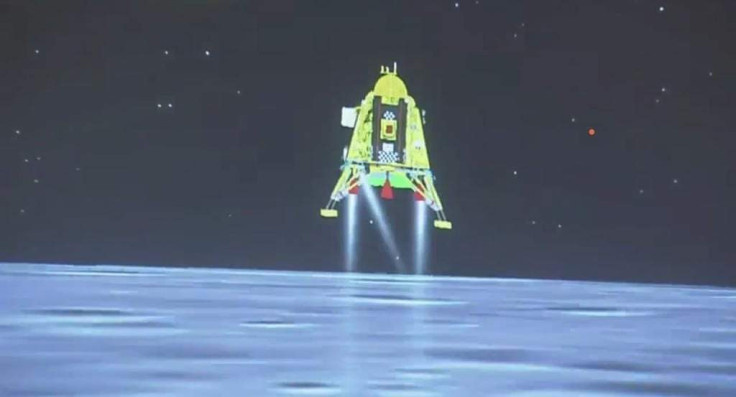 Indian spacecraft on the lunar south pole